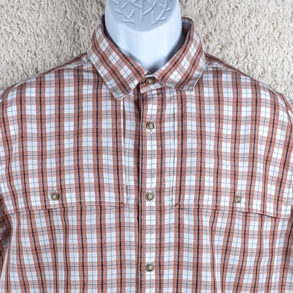 Solaris* Men's Short Sleeve Button Down Curved Hem Vented Front Shirt~‎ Large - Picture 3 of 12